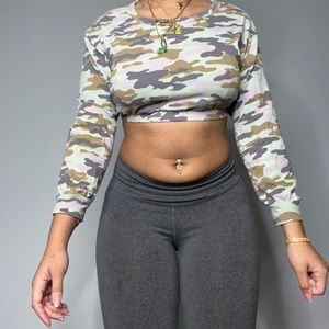 Camo crop top
